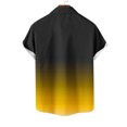 thumbnail image 3 of fatyb Button down Shirts for Men Short Sleeve Lightweight Beach Shirts Summer Gradient Collar Blouses, 3 of 4