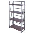 thumbnail image 1 of Isa 4-Tier Shelf Graphite and Walnut, 1 of 8