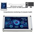 thumbnail image 3 of Moniteur de RAM d'Ordinateur, Moniteur de Données CPU PC Dimmable Arrêt Automatique 3,5 Pouces pour Bureau, 3 of 8
