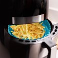 thumbnail image 2 of Agiferg Pot en Silicone pour Friteuse à Air Chaud Doublures Rondes Réutilisables pour Panier de Friteuse à Air Accessoires [7.9 Pouces], 2 of 5
