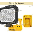 thumbnail image 1 of 8" Power Tool Parts For De*walt 20V Battery LED Work Lights Outdoor Lamp Hand Lantern Spotlight USB Charger, 1 of 10
