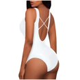 thumbnail image 4 of iTNHFP Plus Size Swimwear Cover Up Women's Swimwear Tankini 2 Piece Normal Swimsuit Backless 2 Piece Printing Adjustable Print Color Padded Strap Bathing Suits trendy Vacation Beach Wear 1580, 4 of 6