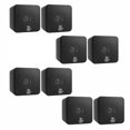 thumbnail image 4 of Pyle PCB4BK 4 Inch 200 Watt Mini Cube Bookshelf Stereo Speakers, Black (8 Pack), 4 of 4