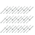 thumbnail image 1 of Unique Bargains 30 Pcs 5mm x 40mm Aluminum/Steel Open End Blind Rivets, 1 of 2