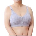 thumbnail image 1 of Timegard Bras for Women No Underwire Plus Size Comfort Front Closure Button Adjustable Strap Seniors Bras, 1 of 7
