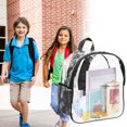 thumbnail image 3 of LSLJS Sacs à Dos Transparents pour l'École Sac à Dos Transparent avec Fonction de Sac à Dos Visible pour Étudiant Sac à Dos d'Extérieur Sac de Rangement Multi PVC Sac à Livres Transparent Sac à Dos de Voyage, 3 of 5