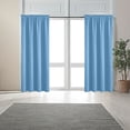 thumbnail image 1 of HCBY Rideaux Occultants Unis - Design Moderne Isolé Thermiquement avec Passe-Tringle, Réduction du Bruit et Lavable à la Machine pour Chambre et Salon (Bleu,63"x52 Pouces), 1 of 6