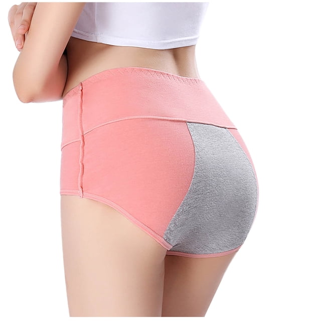Timegard Culottes Menstruelles Femmes Coton Taille Haute Confort sous-Vêtements Anti-Fuites Culottes Menstruelles pour Dames