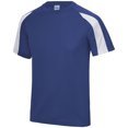 thumbnail image 3 of Just Cool Mens Contrast Cool Sports Plain T-Shirt, 3 of 3