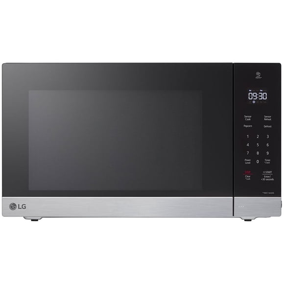 LG Four à Micro-Ondes de Comptoir 0,9 Pi3 – Boîte Ouverte / 1000 W / Onduleur Intelligent et EasyClean / Plateau Tournant de 12 Po / Commande Tactile / Porte à Bouton-Poussoir / Acier Inoxydable (MSER0990S)