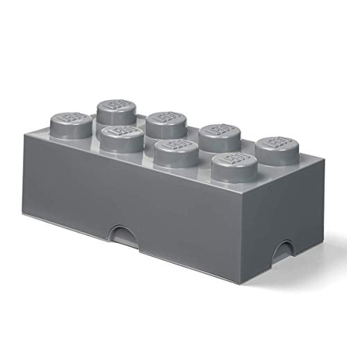 LEGO Storage Brick 8 Stone Grey by Room Copenhagen