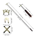 thumbnail image 5 of serony Stainless Cue For Easy Installation Durable Fixing For Billiards Bridge With Retractable No Tools Holder 1 Head 1 Low 1 Rod 3 Heads, 5 of 5