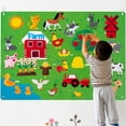 thumbnail image 1 of Felt Board Story Set Animals Story Toys   Figures Teaching Wall Flannel Board Early Learning Interactive Play Kit   Wall Hanging Gift For Toddlers AMERTEER, 1 of 7