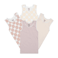 thumbnail image 1 of Buyless Fashion Camisoles Sans Étiquette pour Filles, Encolure Dégagée, Débardeurs en Coton avec Garniture et Bretelles (Lot de 4), 1 of 5