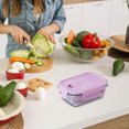 thumbnail image 2 of 370ml 370Ml Glass Bento Box With Lid Microwave Safe Lunch Container For Students Office Workers Heatable Meal Prep Box #0S27Z, 2 of 6
