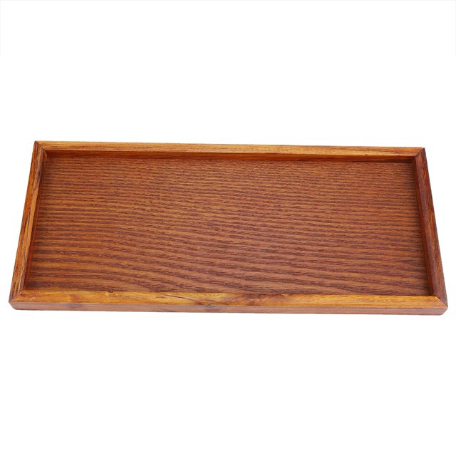 Greensen Rectangle Wooden Tea Tray Serving Table Plate Snacks Food Storage Dish for Hotel Home , Tea Serving Plate , Tea Tray
