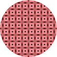thumbnail image 1 of Ahgly Tapis Rond Lavable en Machine Intérieur Transitionnel Rouge Pastel Rose, 6 Pieds Rond, 1 of 7