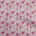 thumbnail image 1 of oneOone Georgette Viscose Light Gray Fabric Florals Sewing Craft Projects Fabric Prints By Yard 42 Inch Wide, 1 of 4
