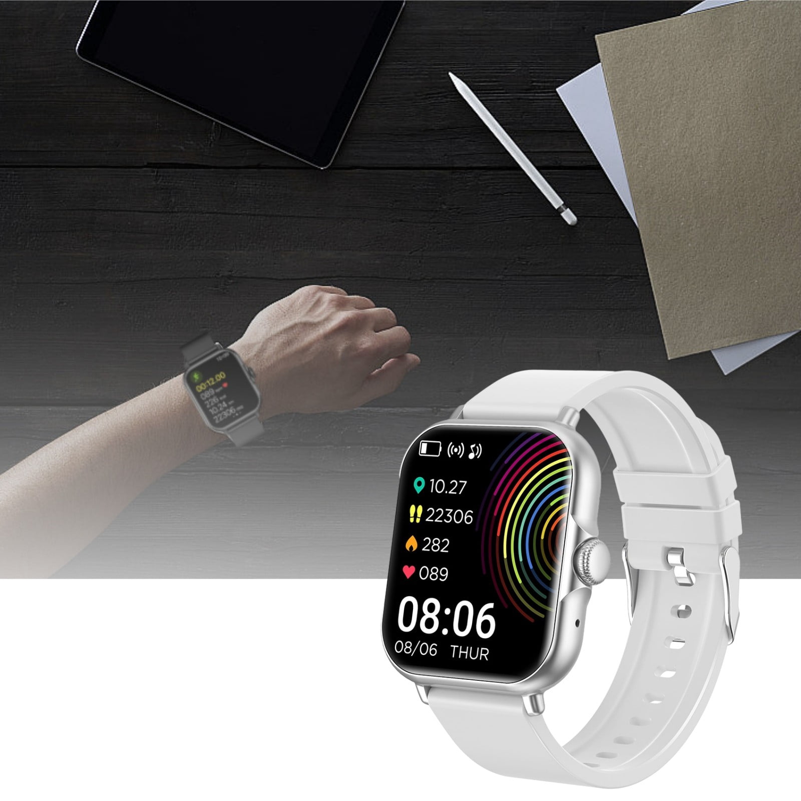 Watch for Men Smart Watch Multiple Motion Modes Remote Control Photography Full Screen Fitness Watch for android and Ios for Men Women android Smart Watch