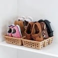 thumbnail image 3 of Shoe Organizer under $5! CQCYD Vertical Shoe Rack with Plastic Construction, Space Saving Organizer for Entryway Closet, Multi Layer Storage Shelf for Shoes Accessories, 3 of 5