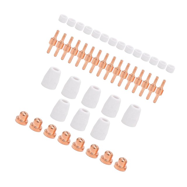LG-40 Plasma Cutter Electrode Tips Set for cutters pt-31 lg40 torch CUT40 CUT50 Cutting Torch Parts 46pcs