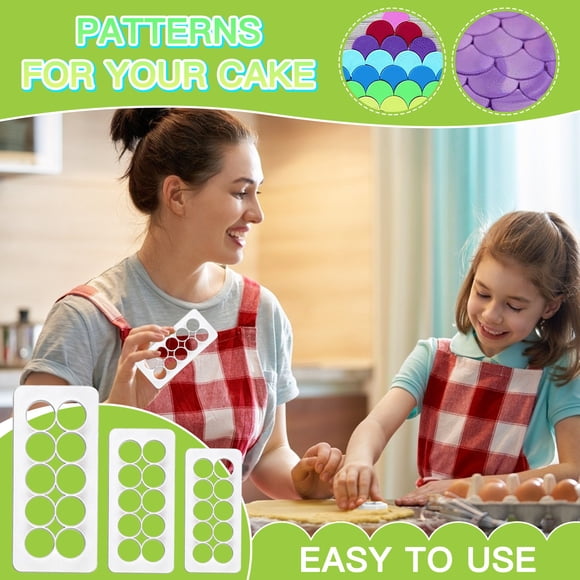 XYAIYT Geometric Pattern Cake Cutter Kit for Easy and Quick Cake Decor Multifunctional Fudge Dough Cutting Tools Ideal for Beginners and Cake Decorators Unique Baking Accessories