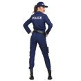 thumbnail image 2 of FUN Costumes Women's Tactical Cop Jumpsuit, Navy, 2 of 2