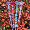 thumbnail image 3 of JilgTeok 1pc Garden Rose Stake Fairys Beaded Garden Planter Roses Wands in Ground for Spring Summer Holiday Outdoor Garden Patio Courtyard Decorations, 3 of 4