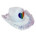 thumbnail image 2 of Way To Celebrate Rainbow Heart Cowboy Hat, 2 of 4