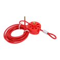 thumbnail image 1 of Serrure de Câble Réglable, Robuste Durable 8 Trous Poignée Verrouillable par Câble Réglable pour l'Industrie Chimique pour Travailleur pour l'Électricité, 1 of 8