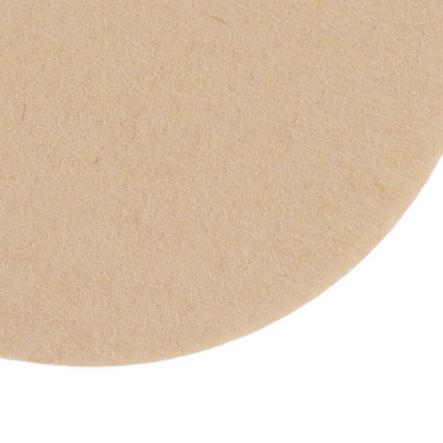 100 Pcs Filtre à Café Rond 64mm Non Blanchi Naturel pour 1 à 2 Personnes