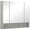 Grey, variant on kleankin Wall Mounted Bathroom Medicine Cabinet with Mirror