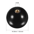 thumbnail image 2 of Unique Bargains Tête de Joystick Rouge/noir, Boule à Bascule, Poignée Supérieure, Remplacement pour Jeu d'Arcade, 2 of 5