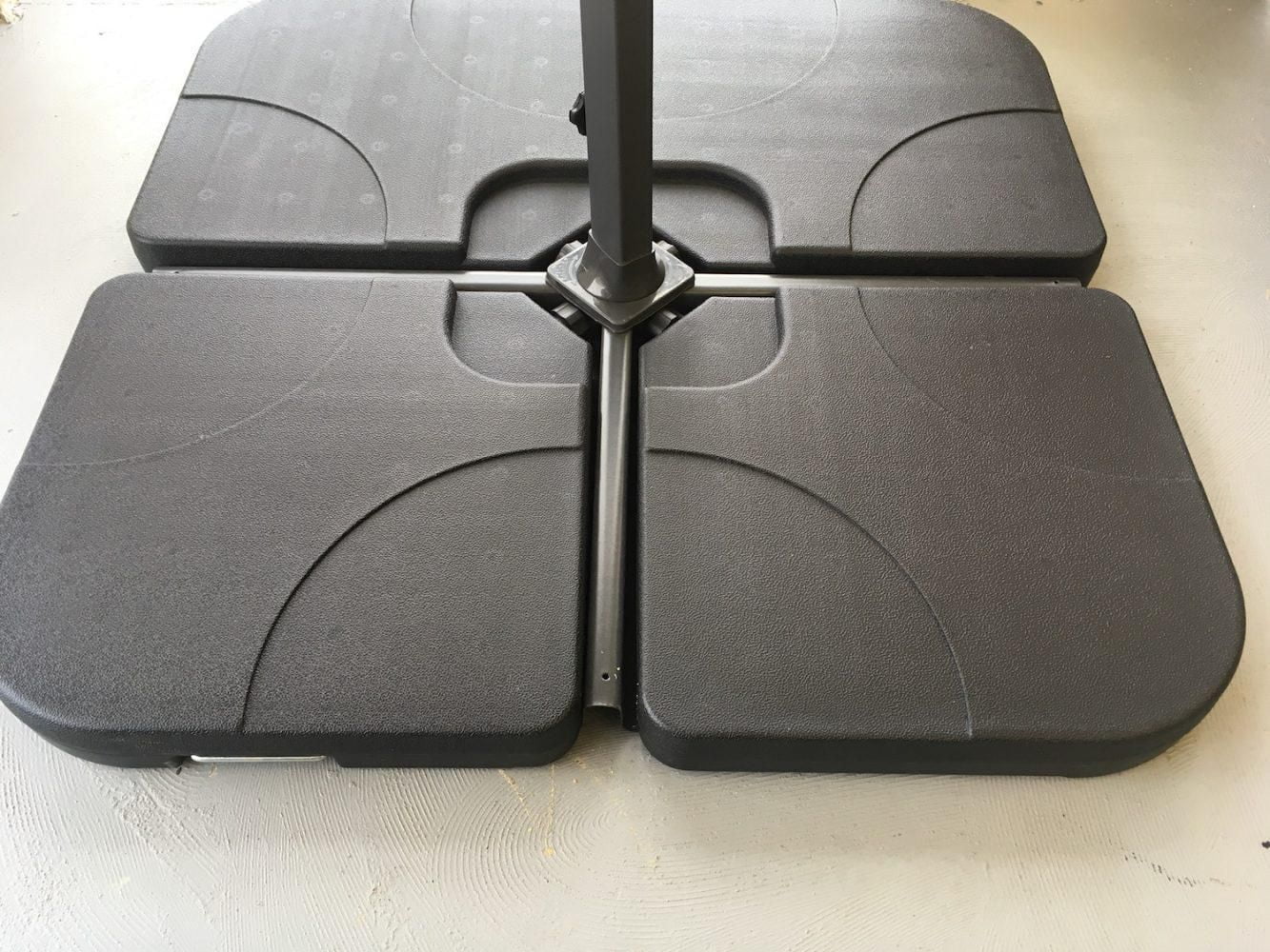 4 Piece Cross-Arm Umbrella Base Weights