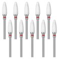 thumbnail image 1 of 10Pcs Nail Drill Set Electric Rotary Ceramic Drill Bit Wear Resistant Nail Drill Tool Set, 1 of 9