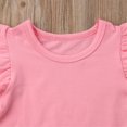 thumbnail image 5 of EYIIYE T-Shirt à Manches à Volants pour Bébé Fille Haut Tee Basique Tenue d'Été, 5 of 5