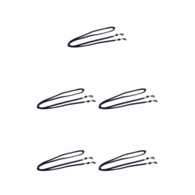 Transemion Eyeglass Strap Non- for Slip Stretchy Universal Rope Eyewear Sports Retainer Dark Blue 26.77 Inch 5Set