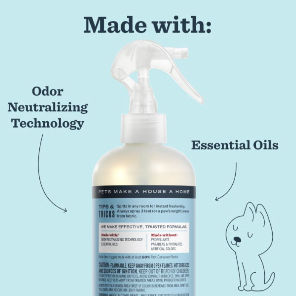 Mrs. Meyer's Clean Day Neutralisant d'Odeurs pour Animaux de Compagnie, Parfum Feuille de Coco, 355mL