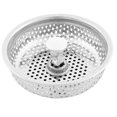 thumbnail image 1 of Unique Bargains Home Kitchen Stainless Steel Water Sink Basin Strainer Filter Stopper 83mm Dia, 1 of 2