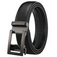 thumbnail image 1 of 3.1cm Hollow Buckle Men's Leather Belt Automatic Buckle Belt Simple Two-layer Cowhide Foreign Trade Hair, 1 of 6