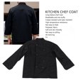thumbnail image 2 of <p>Long Sleeve Chef Coat Kitchen Chef Coat Long Sleeve Stand Collar Chef Coat Men Women Kitchen Button Up Chef Uniform Jacket For Restaurant</p>, 2 of 7