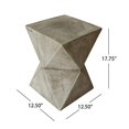thumbnail image 2 of Christopher Knight Home Manuel Weight Concrete Accent Table, Light Gray, 2 of 5