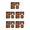 thumbnail image 1 of Maytalsory 1/2/3/5 Comfortable And Durable Bath Rug - Enjoy Luxurious Bath Experience Fashionable Fashion Bath Mat Set Q190816-B041 5PCS, 1 of 6