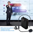 thumbnail image 3 of Graflsoa Rechargeable Portable Voice Amplifier with Wired Microphone, MP3 Support, and Adjustable Belt for Teaching, Singing, and Outdoor Use - Black, 3 of 6
