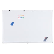 Magnetic Dry Erase Whiteboard – Wall Mount – Smooth Non-Ghosting – Black Aluminum Frame – Deep Pen Tray – Easy Mount – Office, School, Home & Conference – 60x40"- White