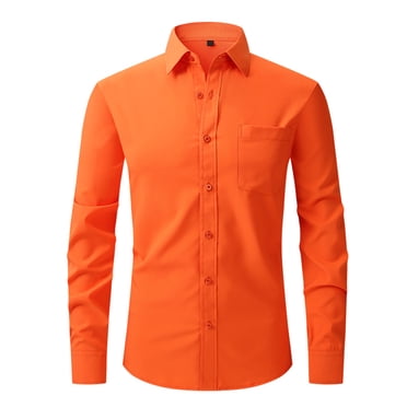 Meichang Chemises Habillées pour Hommes Unies à Manches Longues Extensibles Infroissables Chemise Formelle Affaires Décontractée à Boutons Chemises Ajustées en Oxford