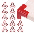 thumbnail image 1 of Uxcell Protecteurs d'Angle 12 Pcs Protecteurs d'Angle de Table Garde d'Angle de Meuble et Pare-Chocs de Bords (en Forme de T, Rouge), 1 of 6