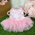 thumbnail image 5 of Dvruxg Robe Princesse de Printemps Été pour Animaux de Compagnie pour Lapins Chien Chat Mignonne Décoration Lapin Robe Jupe Costumes pour Animaux Vêtements (Rose), 5 of 5