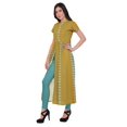 thumbnail image 2 of Moomaya Kurta Imprimé Tunique à Fente avant Hauts Femmes Tenue d'Été Kurti pour Dames, 2 of 5