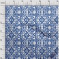 thumbnail image 3 of oneOone Rayon Medium Blue Fabric Ikat Craft Projects Decor Fabric Printed By The Yard 56 Inch Wide, 3 of 4